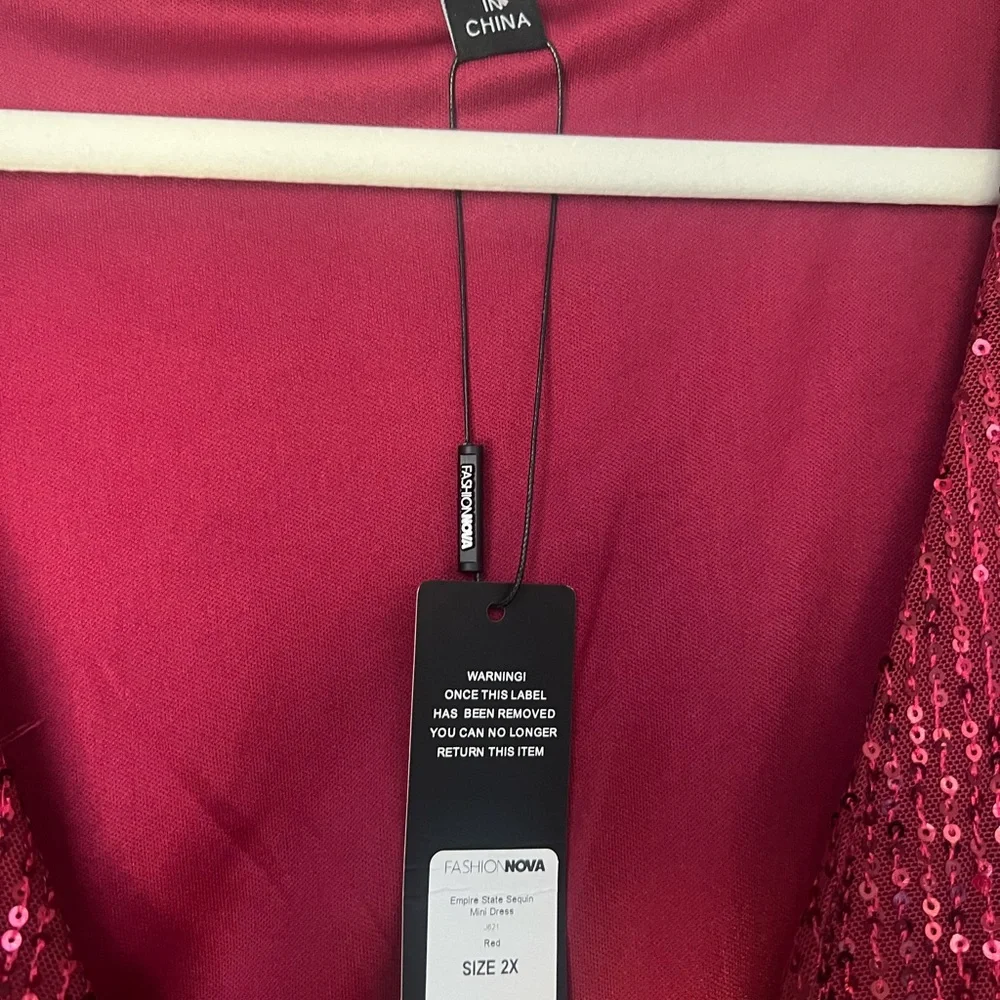 NWT FASHION NOVA Empire State Sequin Mini Dress - Picture 5 of 8